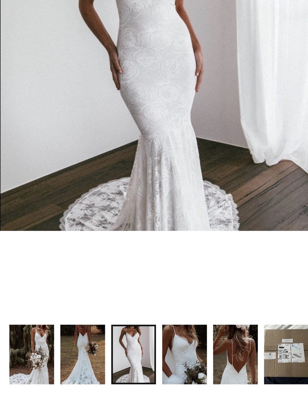 Grace Loves Lace Ivory Lace Mermaid Wedding Gown